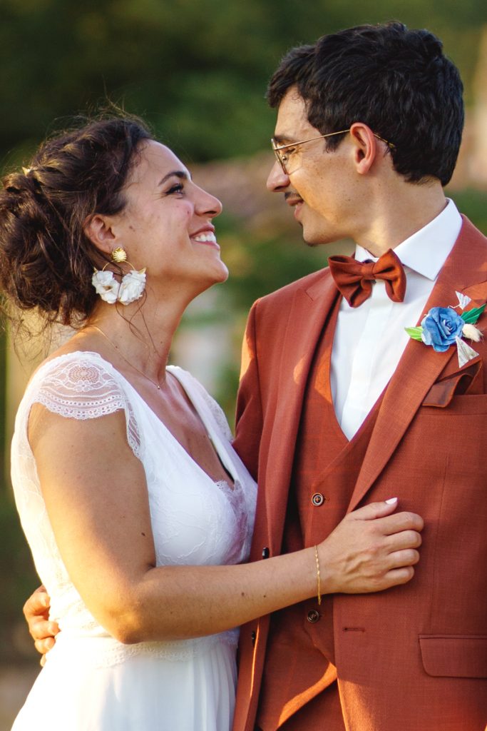Couple de mariés lors d’un mariage à Colomiers près de Toulouse